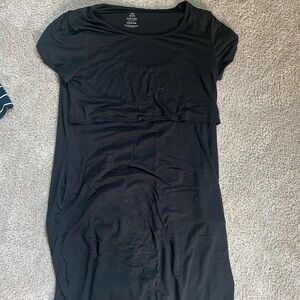 Kindred Bravely Nursing Breastfeeding Black Dress